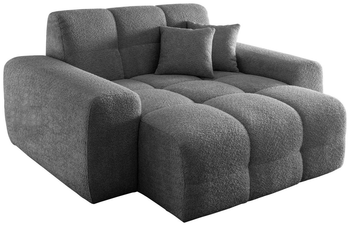 XXL-Sessel Bosco, Anthrazit B: 181 cm - Anthrazit/Schwarz, MODERN, Textil (181/87/155cm) - Livetastic