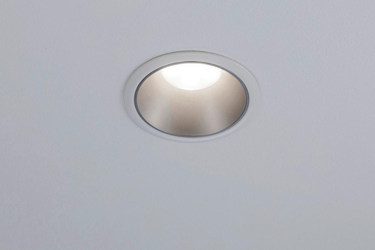 Einbauspot Ø 8,8 Cm Weiß/ Silberfarben 3-Teilig Dimmbar - Design (8,8cm) - Paulmann