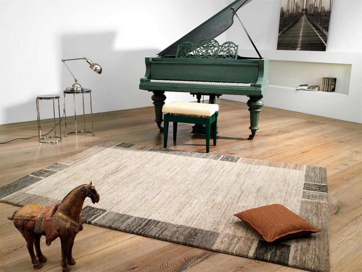 Orientalischer Webteppich creme/Naturfarben 120x180 cm - Creme/Naturfarben, Basics, Textil (120/180cm) - Cazaris