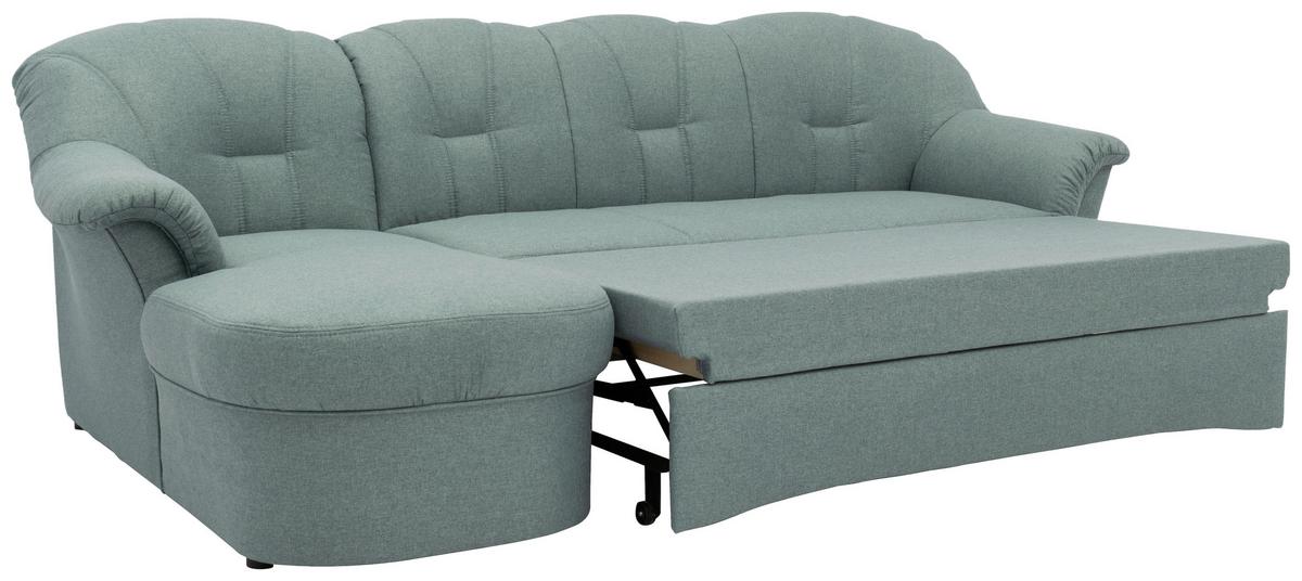 Ecksofa Mit Schlaffunktion Papenburg Hellblau - Schwarz/Hellblau, KONVENTIONELL, Textil (142/233cm) - MID.YOU