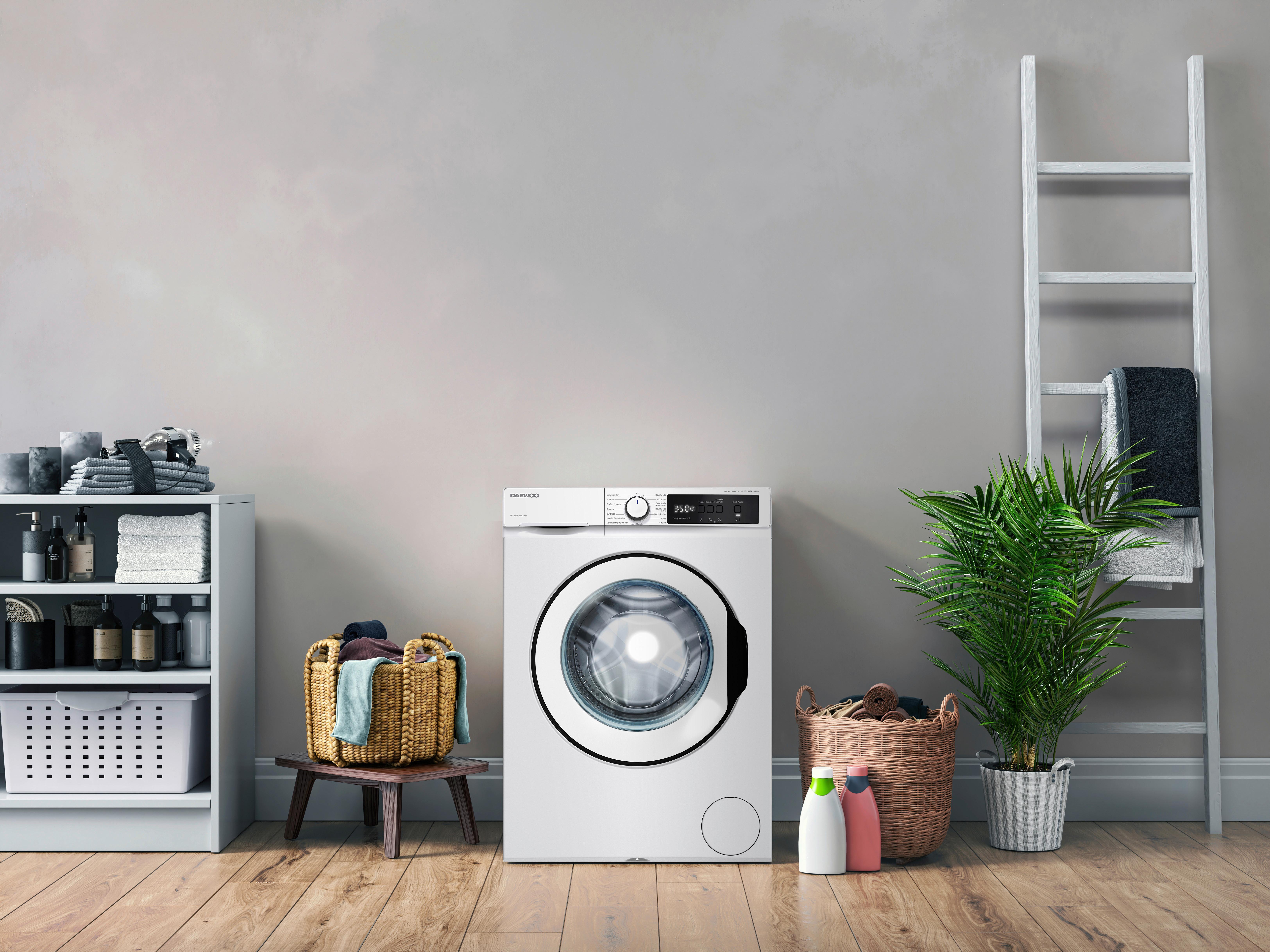 Waschmaschine 10843356 - Wm-Fb2694w1a-De - Weiß, Basics, Glas/Kunststoff (59,7/84,5/63,2cm) - Daewoo