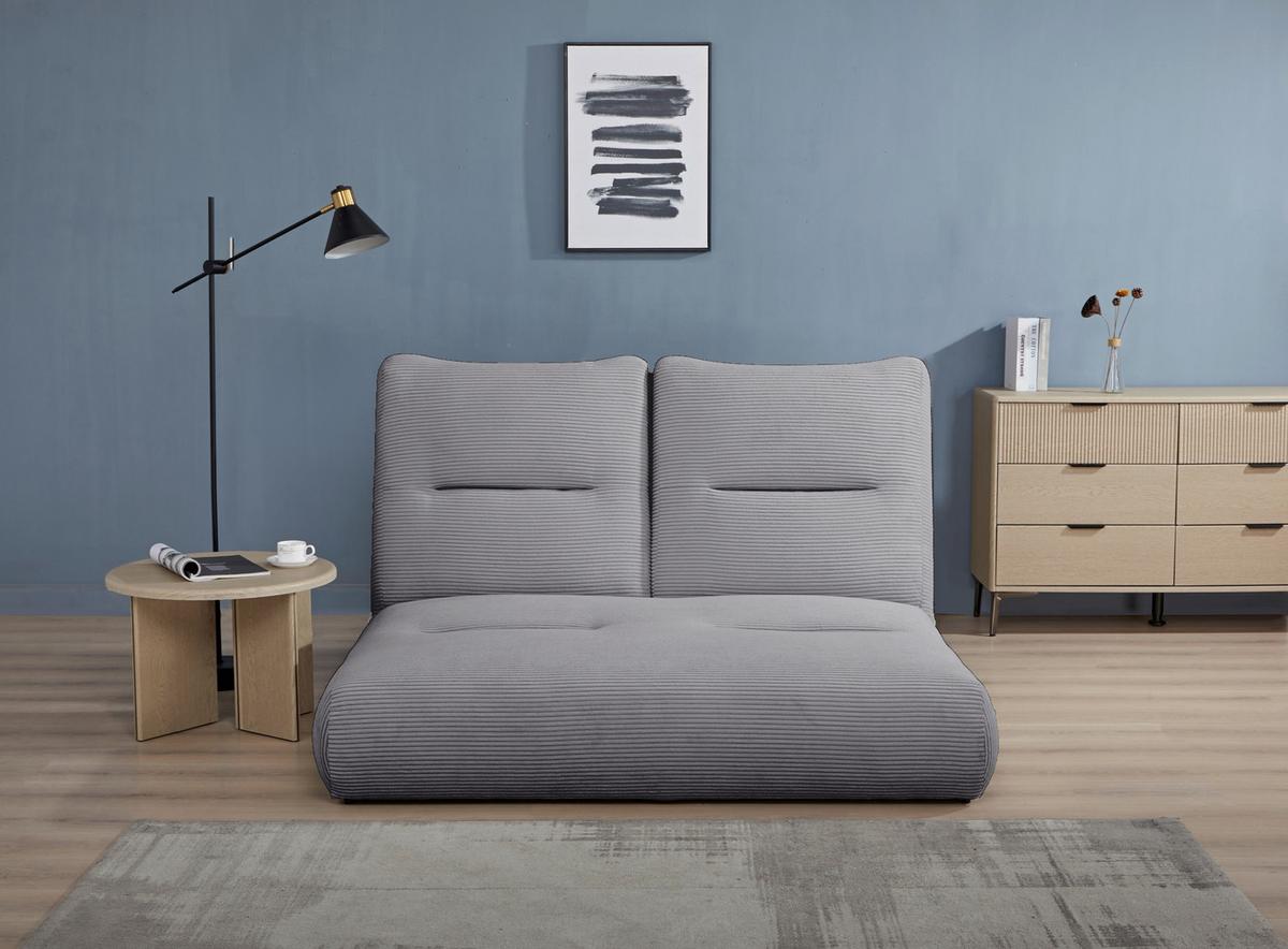 Schlafsofa Luna Grau B: 159 Cm - Grau, Design, Textil (159/88/160cm) - Livetastic