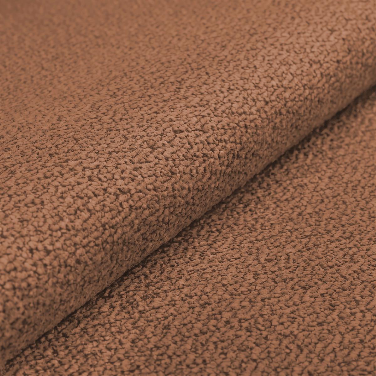 Megasofa Mega Chenille terracotta, B: 255cm - Terracotta/Schwarz, Trend, Textil (255/94/126cm) - Luca Bessoni