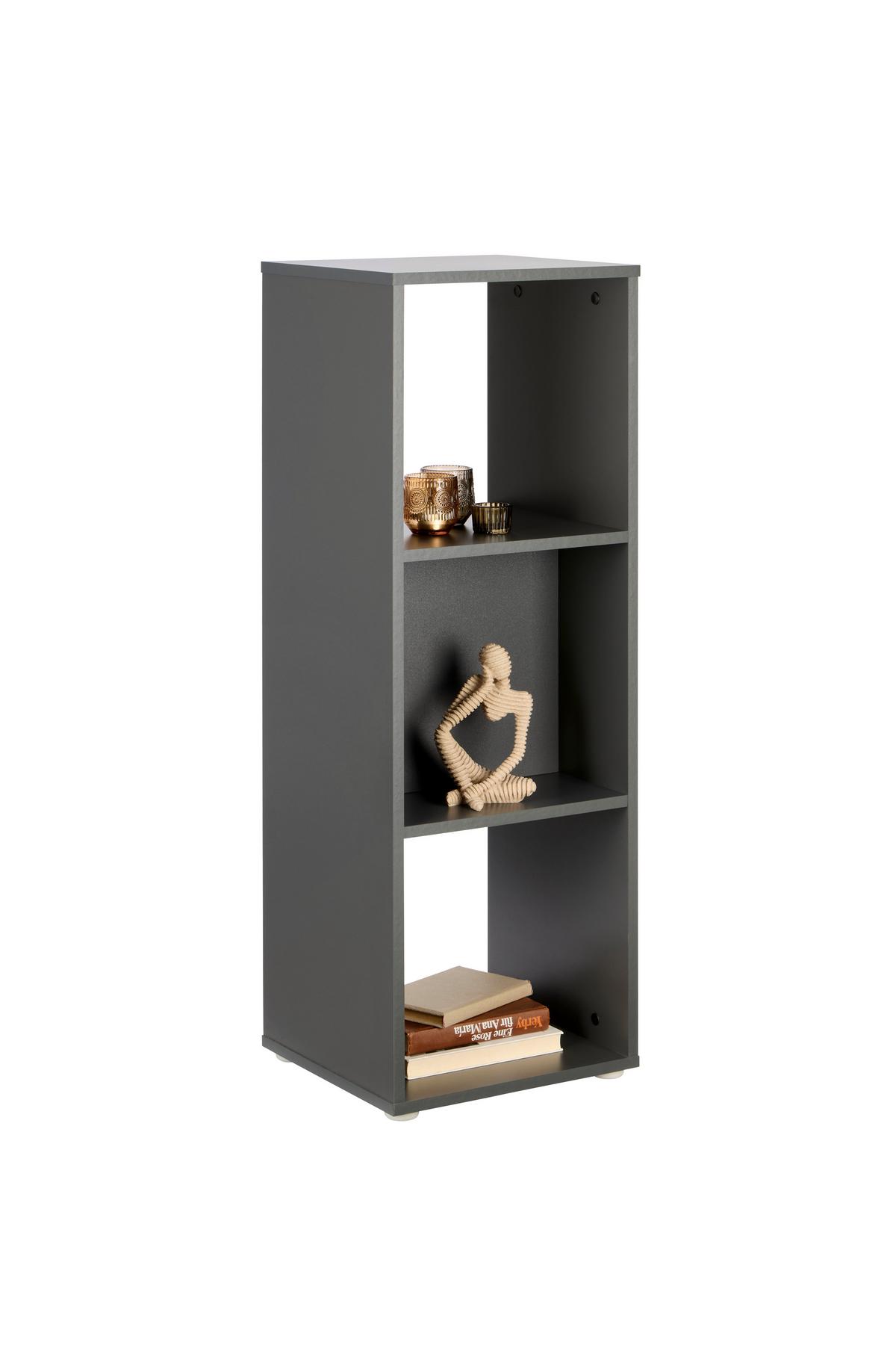 Regal Pisa 13 Anthrazit B: 38,4 Cm - Anthrazit, Trend, Holzwerkstoff (38,4/113/35cm)