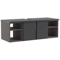 Hängender Waschbecken- unterschrank Arosa B: 120 cm - Graphitfarben/Grau, MODERN, Holzwerkstoff (120/41/47cm) - Held