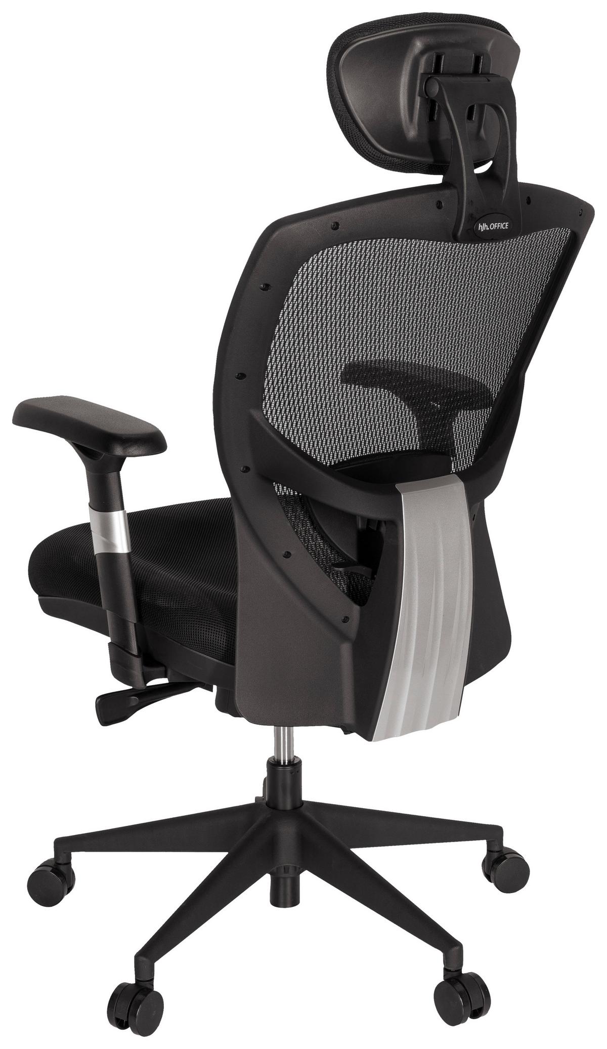 Bürostuhl Venus Base Schwarz Bis 120 Kg - Schwarz, Basics, Kunststoff/Textil (66/117/65cm) - MID.YOU