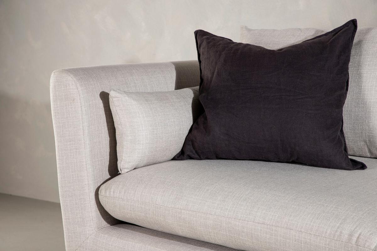 Récamiere Tacoma - Beige, Design, Holz/Textil (174/80/93cm) - Livetastic