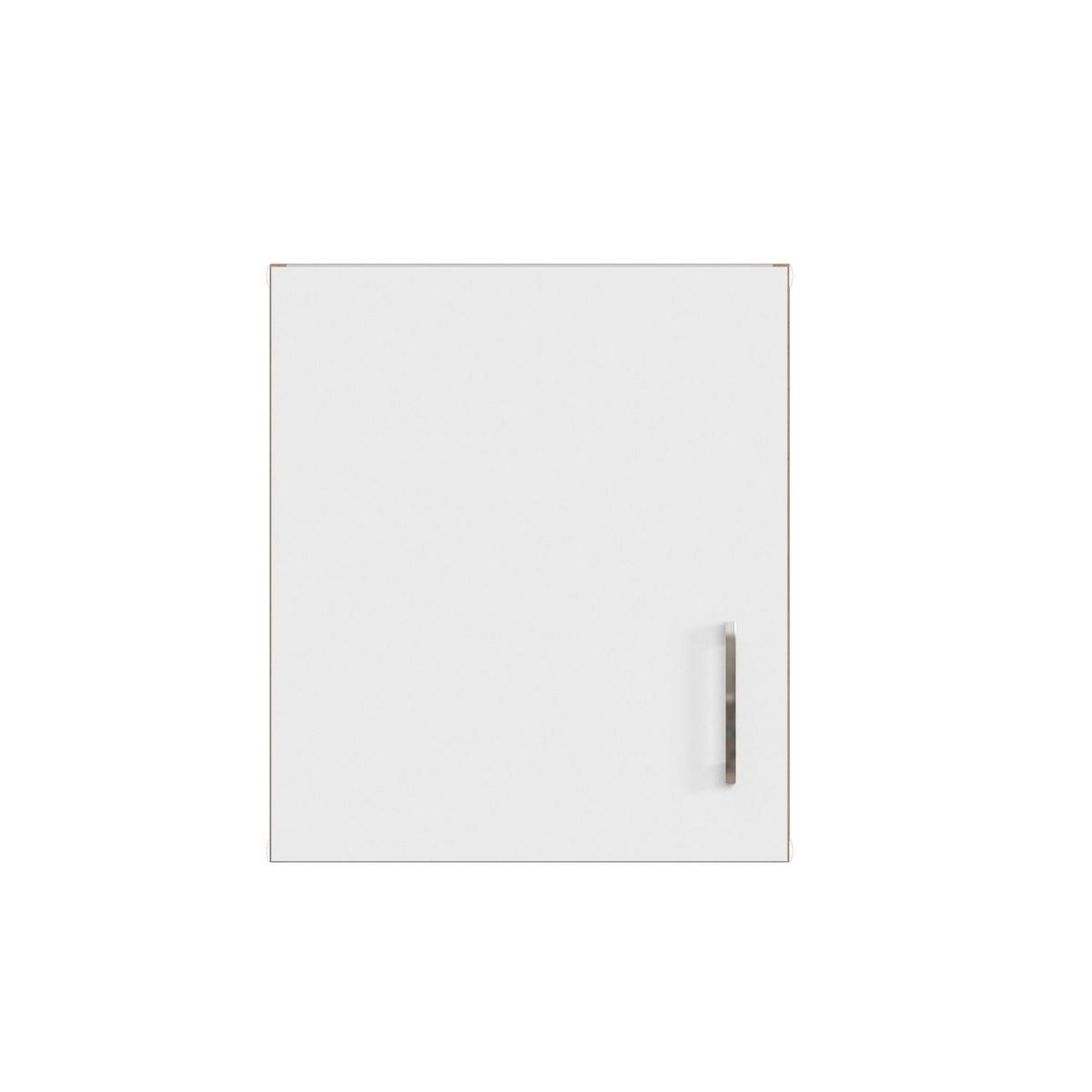 Küchenoberschrank B: 50 cm Eiche Dekor/Weiß 1 Drehtüre - Eiche Wotan/Weiß, MODERN, Holzwerkstoff (50/57/34cm) - Held