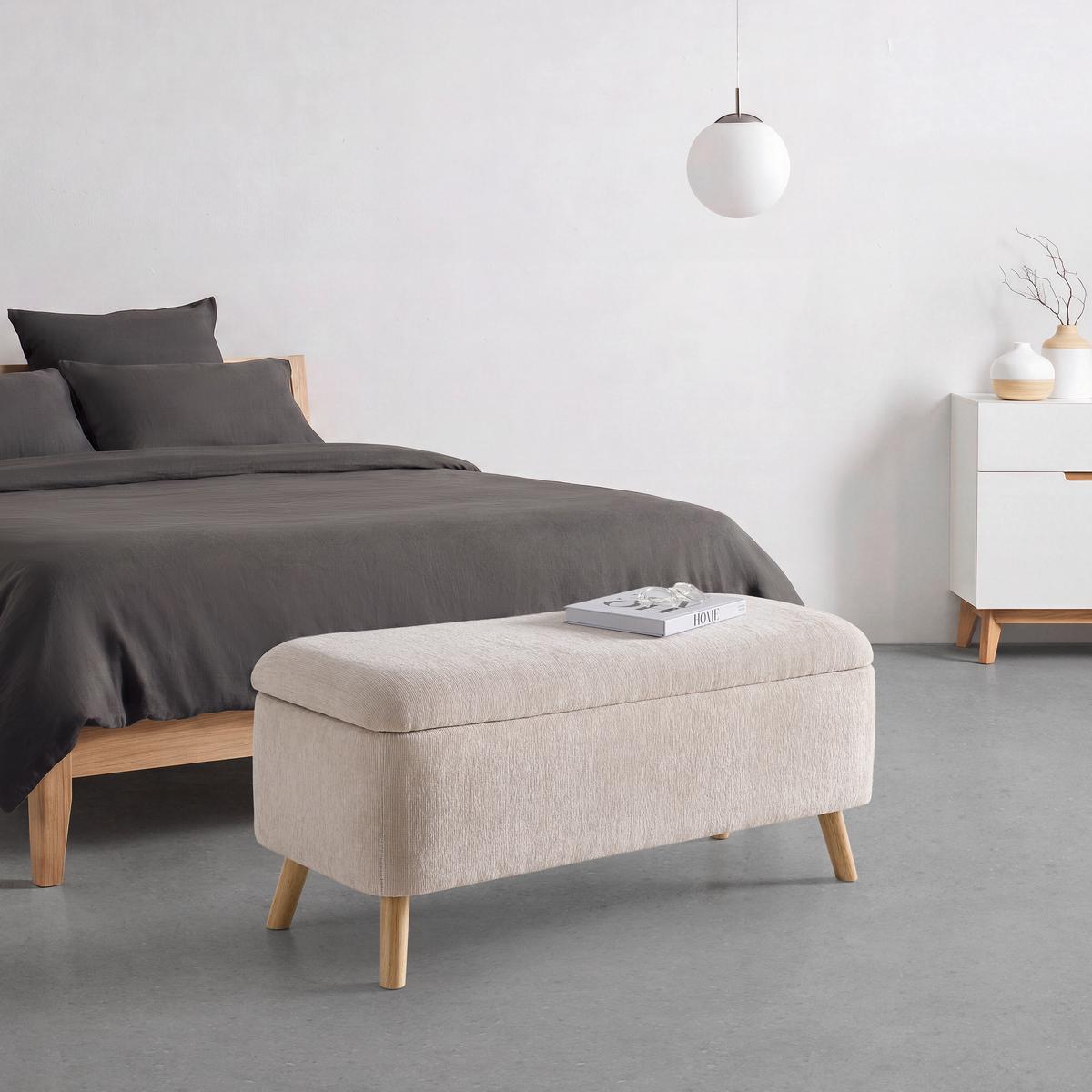 SEDACÍ LAVICE JENSON -EXKLUSIV- - přírodní barvy/béžová, Moderní, dřevo/textil (100/43/40cm) - Mömax