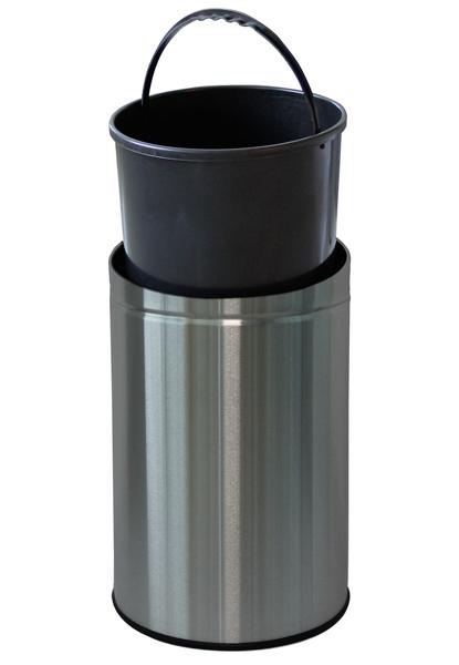 Inox Mülleimer mit Sensor