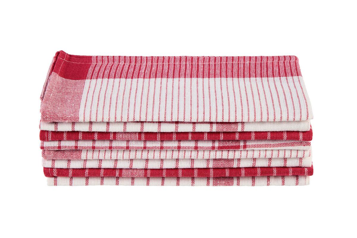 Geschirrtücher Frankfurt Baumwolle 8er-Set Bunt - Multicolor, KONVENTIONELL, Textil (50/70cm) - Ondega