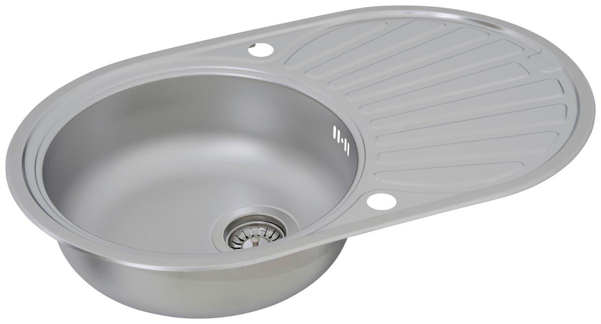 Spüle Respekta Einbauspüle 77x48 - Edelstahlfarben, Trend, Metall (77/20/48cm) - Respekta