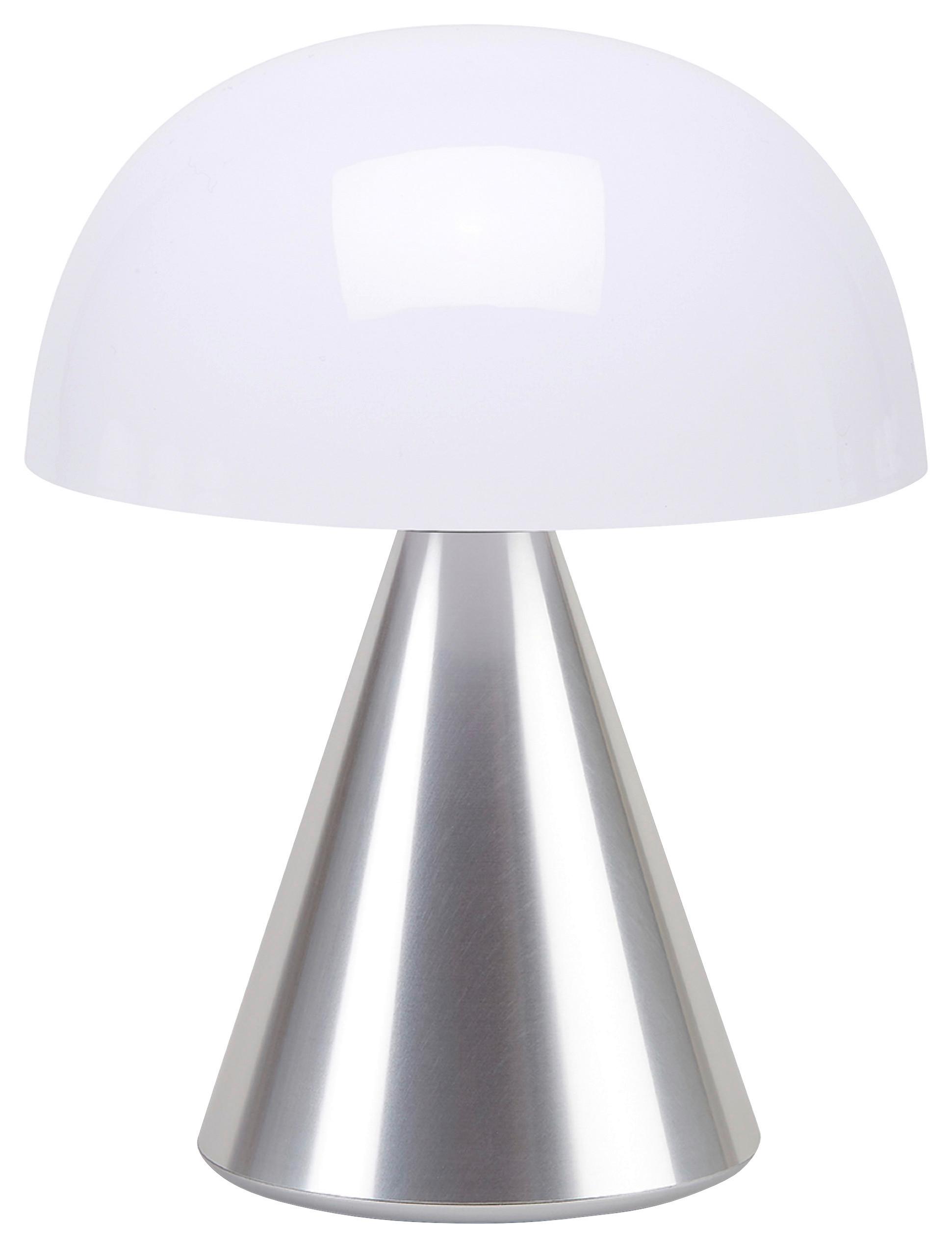 Akku-tischleuchte Lexon Mina L - Alufarben, Design, Kunststoff/Metall (14/17/14cm)