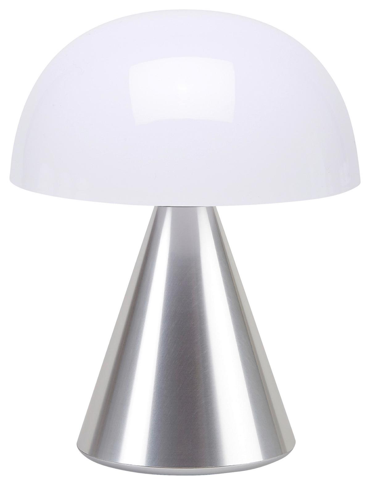Akku-tischleuchte Lexon Mina L - Alufarben, Design, Kunststoff/Metall (14/17/14cm)