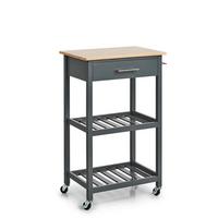 ALLZWECKWAGEN Grau B: 58 cm - Grau, Basics, Holz (58/93/40cm) - Zeller Present
