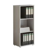 AKTENREGAL Grau B: 44,1cm - Silberfarben/Grau, MODERN, Holzwerkstoff (44,1/113,6/33cm) - MID.YOU