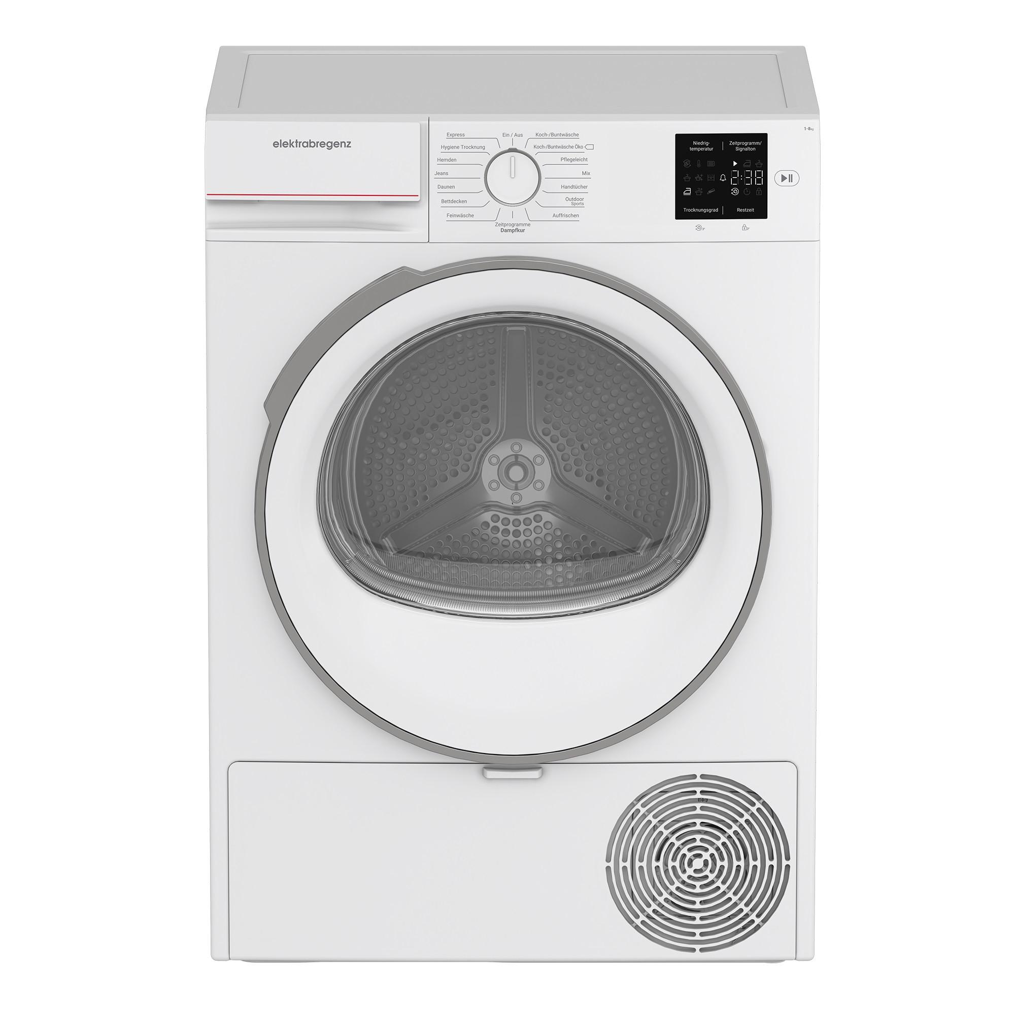 Wärmepumpentrockner TKFX83401 Füllmenge ca. 8 kg, EEKL: D - Weiß, Basics (59,8/84,6/54,6cm) - Elektra Bregenz