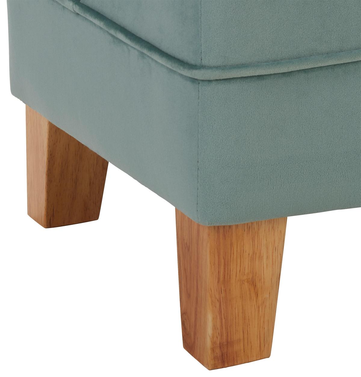 SEDACÍ LAVICE ALISSA -EXKLUSIV- - barvy dubu/zelená, Moderní, dřevo/textil (110/45/42cm) - Premium Living