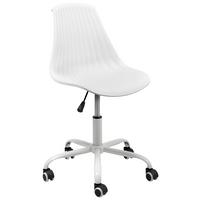 Drehstuhl Devon - Weiß, LIFESTYLE, Kunststoff/Metall (44/75-85/56cm) - Livetastic