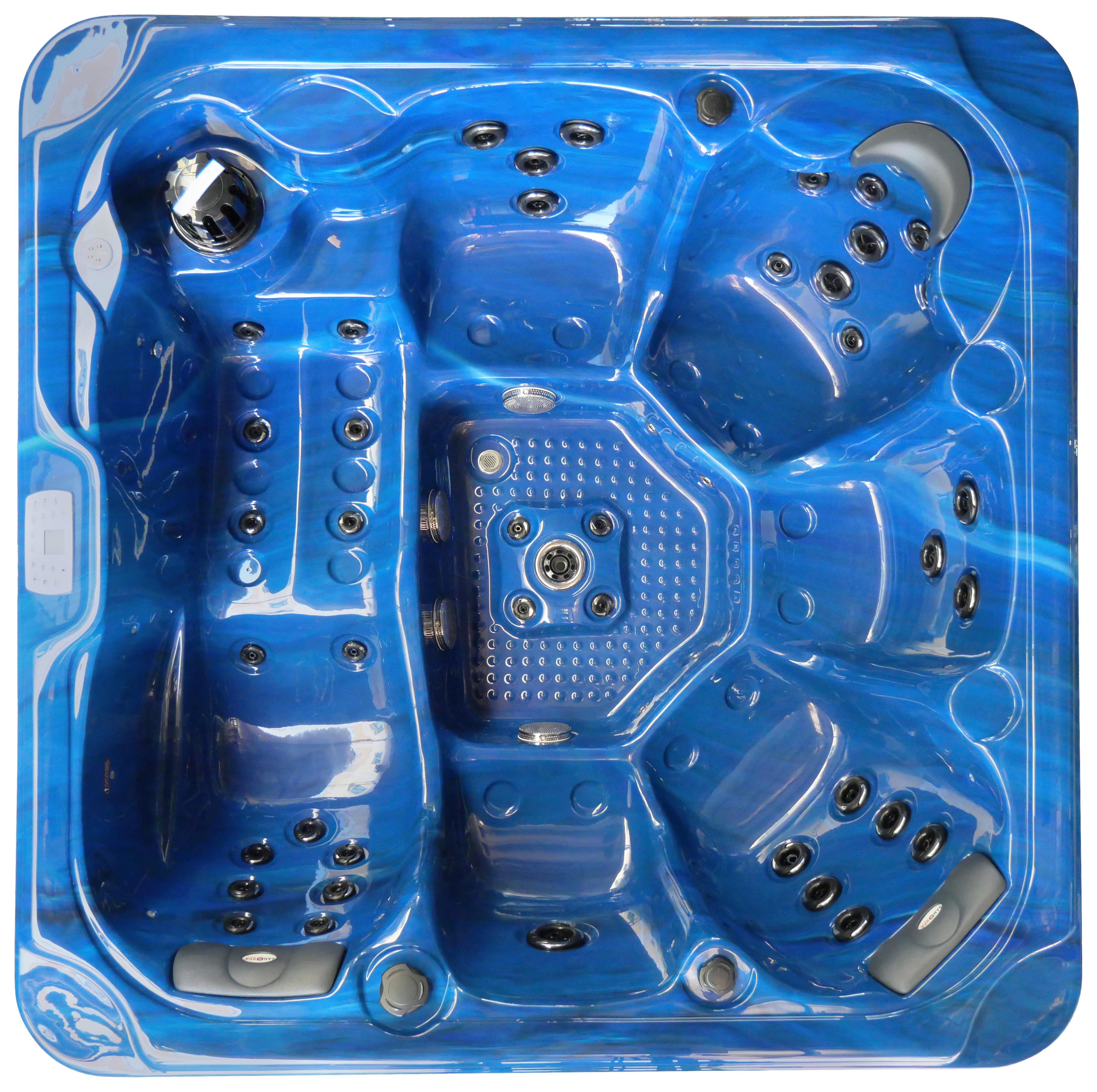Whirlpool Kunststoff XXL1913 210x210x95 cm - Blau, Basics, Kunststoff (210/95/210cm)