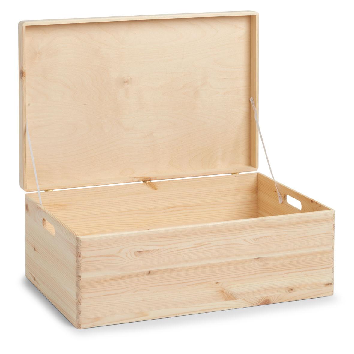 Dekokiste Naturfarben B: 60 Cm - Naturfarben, Basics, Holz (60/40/24cm) - Zeller Present