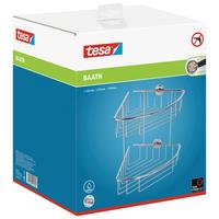 Eckregal 2 Ablagen 22,7x26,6cm Baath - Chromfarben, MODERN, Metall (22,7/26,6/21,4cm)