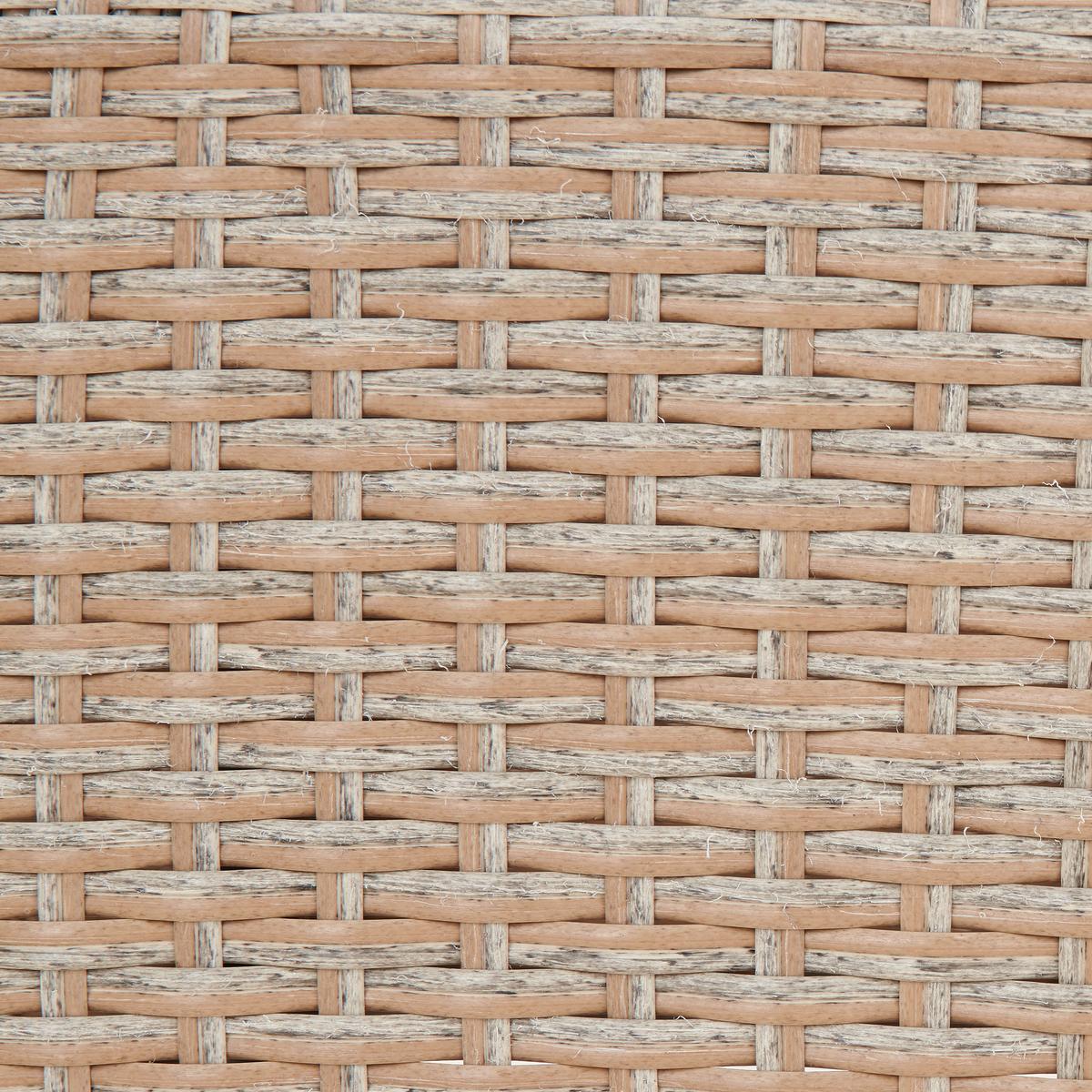 Loungesessel Porto In Rattan-Optik Mit Kissen - Braun/Grau, MODERN, Kunststoff/Textil (65/67/73cm) - Ondega