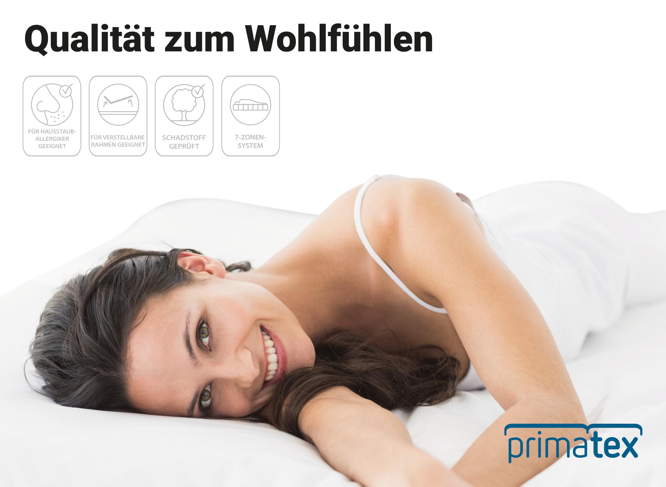 Kaltschaummatratze Lisi 90x200 cm H2 H: 17 cm - Weiß, KONVENTIONELL, Textil (90/200cm) - Primatex
