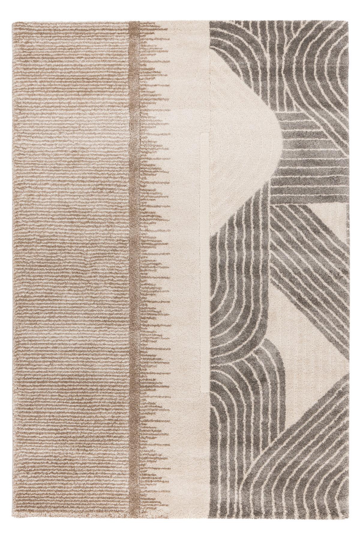 Hochflorteppich My Canyon 975 - Taupe, Basics, Textil (160/230cm) - Obsession