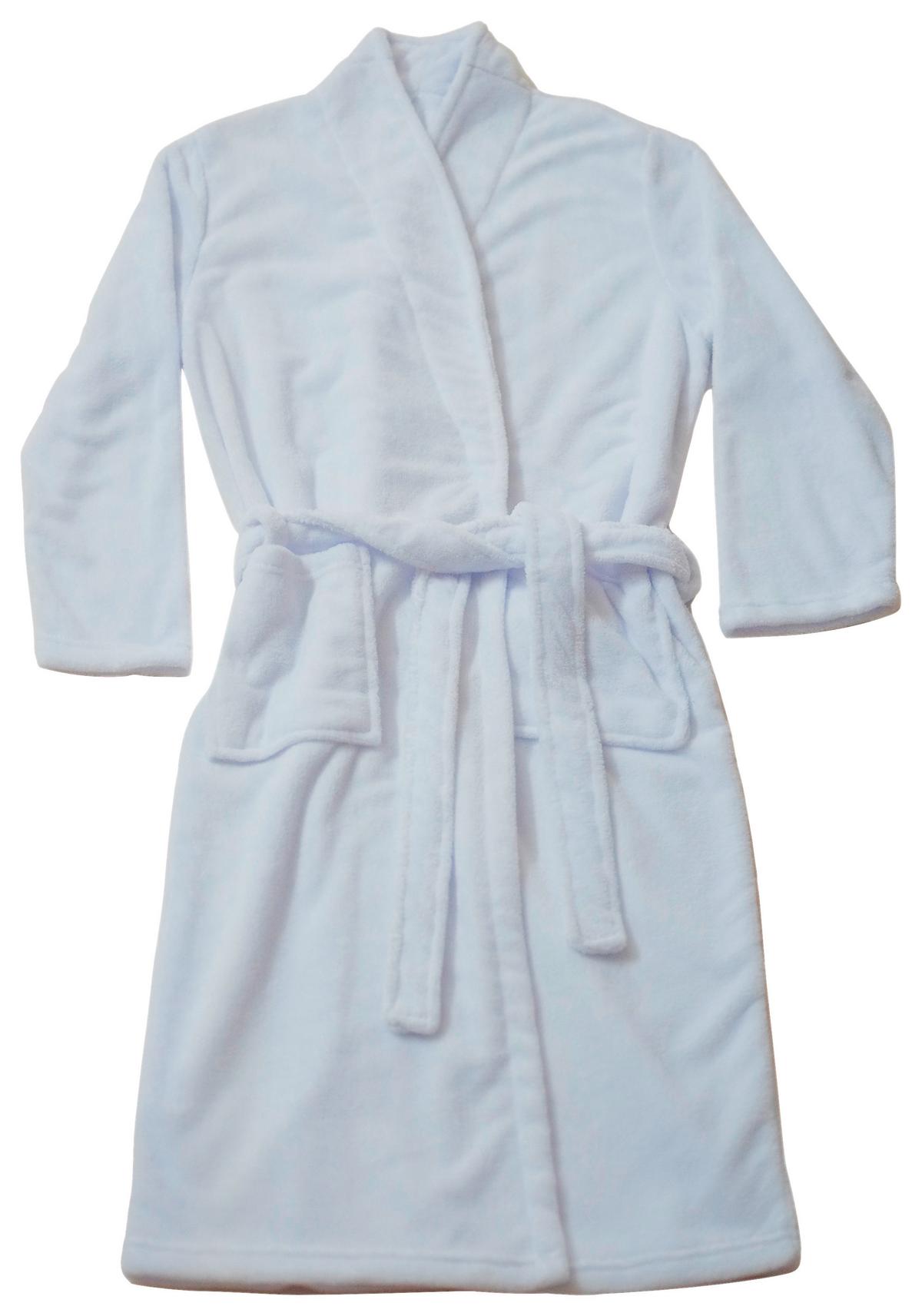 Bademantel Amira Polyester Anthrazit Besonders Flauschig - Weiß, KONVENTIONELL, Textil (S-XLnull) - Ondega