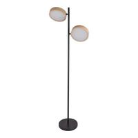 LED-STEHLEUCHTE 2075511 TESSA - Goldfarben/Schwarz, Natur, Kunststoff/Metall (28/165cm) - Näve