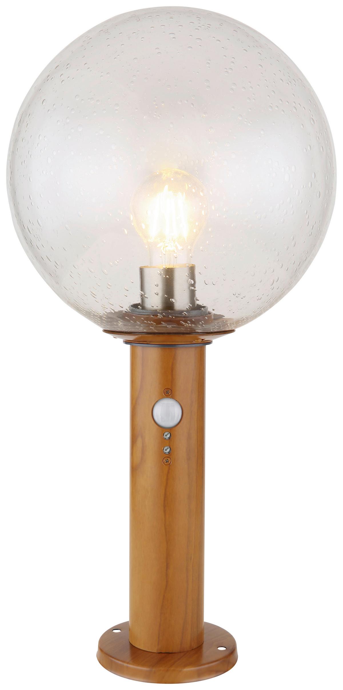 Außenleuchte Ossy 15 Watt Glas - Klar/Naturfarben, Basics, Glas/Metall (25/50cm) - Globo