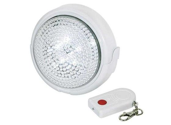 Led-es Lámpa Távirányítóval - Fehér, Műanyag (13cm) - Homezone Led-es Lámpa Távirányítóval - Fehér, Műanyag (13cm) - Homezone