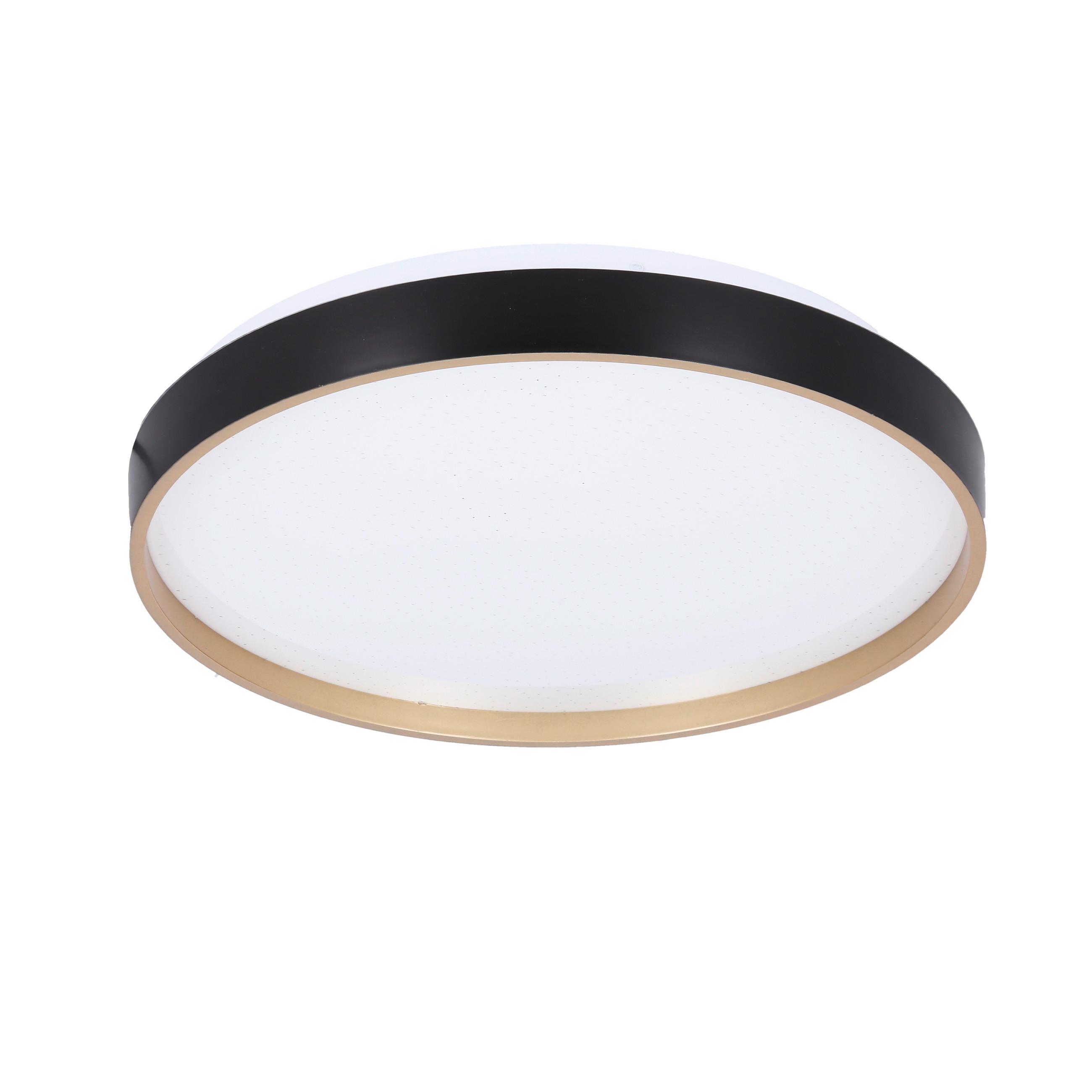 LED-Deckenleuchte 13-11299 Florida - Goldfarben/Schwarz, KONVENTIONELL, Kunststoff/Metall (33/33/6cm)
