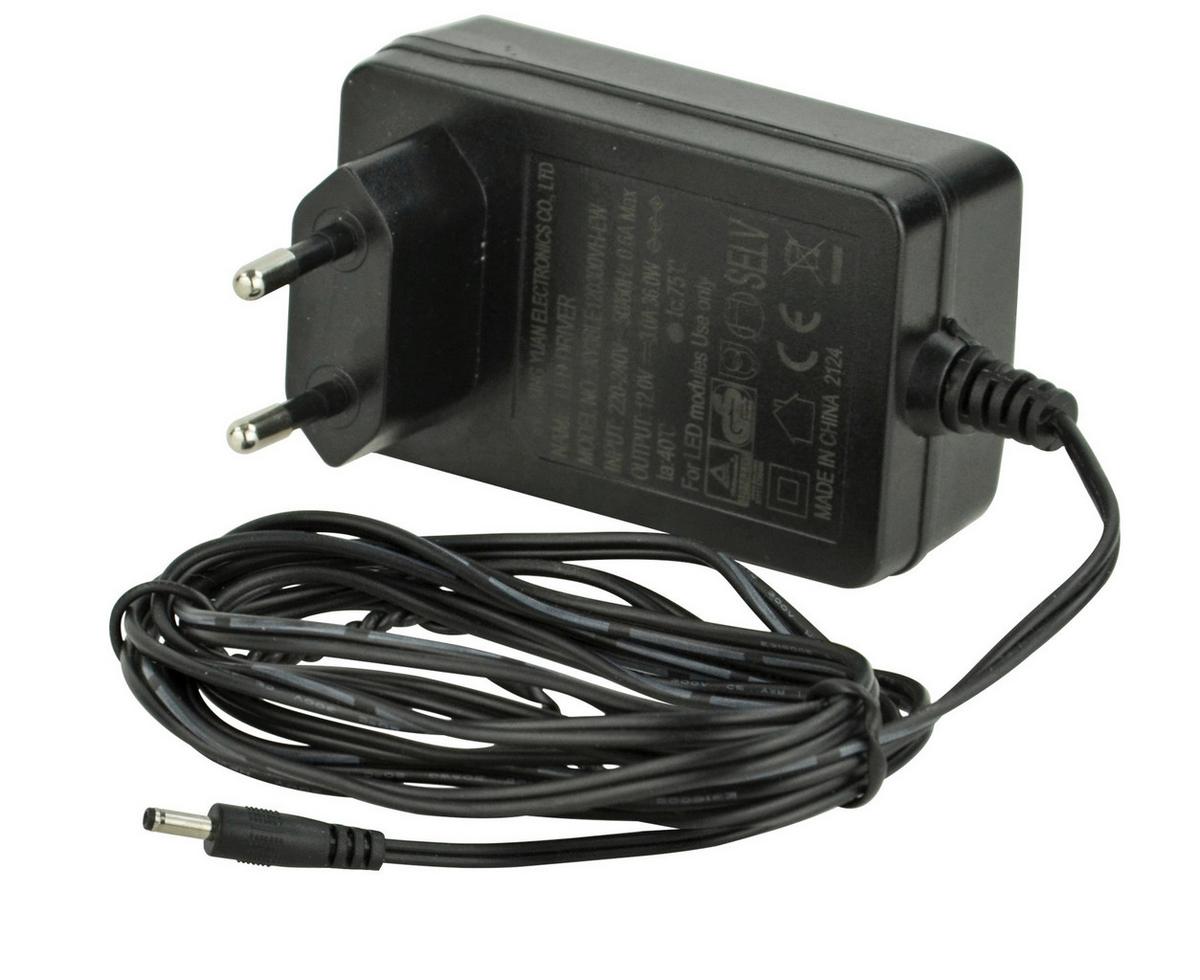 Netzadapter Schwarz aus Kunststoff 36 W - Schwarz, Basics, Kunststoff
