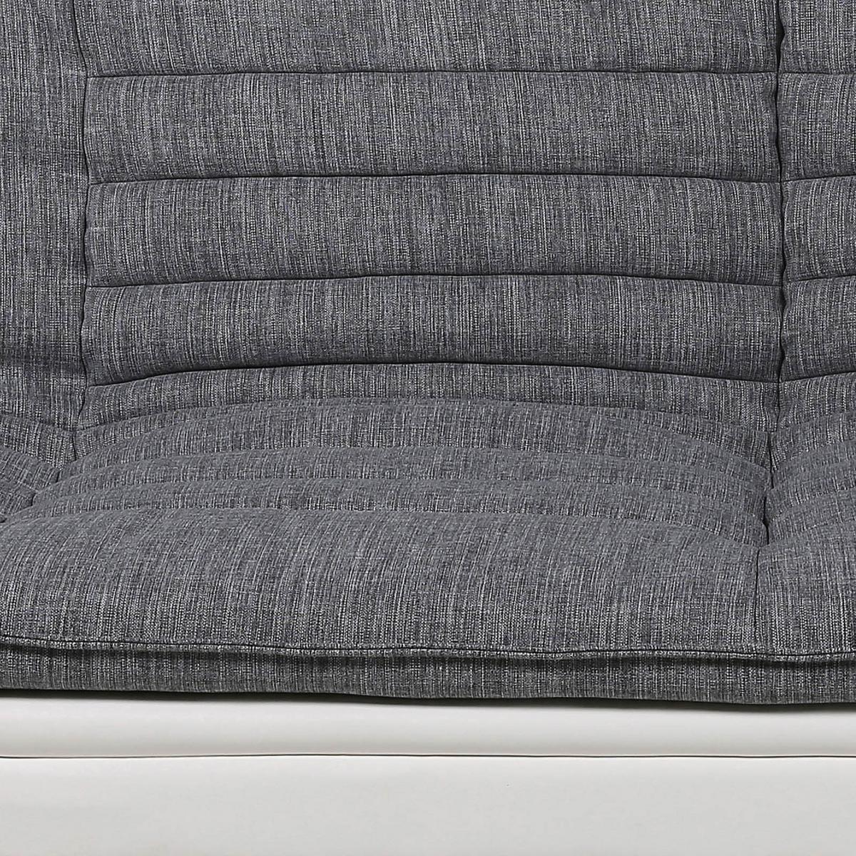 2-sitzer-sofa Mit Schlaffunktion Faith B: 196 Cm - Chromfarben/Weiß, Design, Textil (196/91/98cm) - MID.YOU