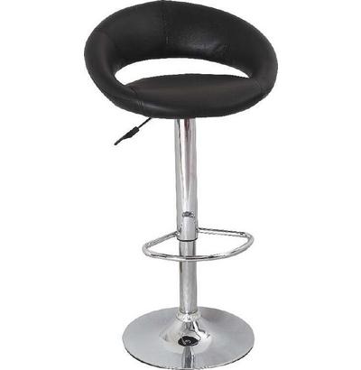 Barhocker Scott - Schwarz, MODERN, Holz/Kunststoff (56/82-103/50cm) Barhocker Scott - Schwarz, MODERN, Holz/Kunststoff (56/82-103/50cm)