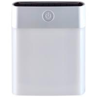 Solarleuchte Eckig Aenne 3xled Warmweiß H: 11cm - Weiß, KONVENTIONELL, Kunststoff (9/9/11cm) - Homezone