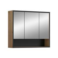 Spiegelschrank Bagno Eiche Artisan Dekor B: 80cm - Eiche Artisan, Trend, Glas/Holzwerkstoff (80/68/19cm) - MID.YOU