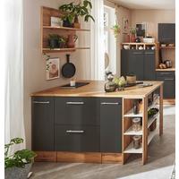 Kücheninsel Hilde Kücheninsel 150 Cm - Wildeiche/Grau, Design, Holzwerkstoff (150/90/90cm) - Respekta