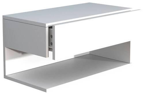Nachtkästchen USAl XL B: 60 cm Weiß