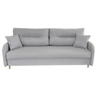 2-sitzer-sofa Mit Schlaffunktion Vero B: 206 Cm - Hellgrau/Schwarz, Design, Textil (206/88/93cm) - MID.YOU