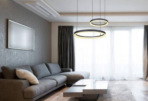 LED-Hängeleuchte 67189h1 - Goldfarben/Opal, Design, Kunststoff/Metall (82,5/60/150cm) - Globo