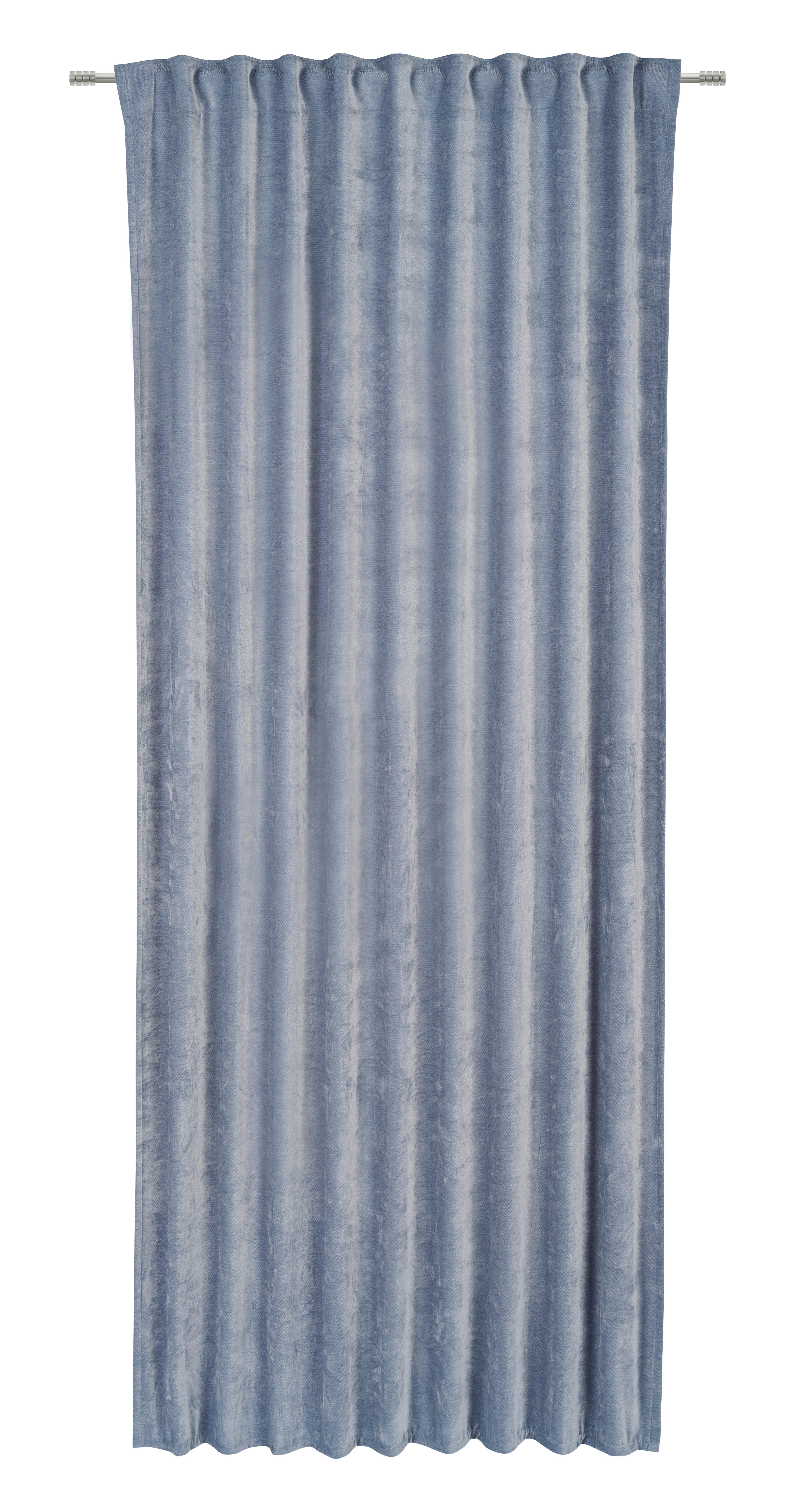 HOTOVÝ ZÁVĚS CASPER - modrá, Konvenční, textil (140/245cm) - Mömax