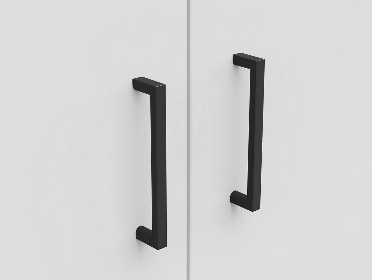 Skriňa MULTISTAURAUM š: 80 cm - čierna/biela, Modern, kompozitné drevo/plast (80/195/40cm)