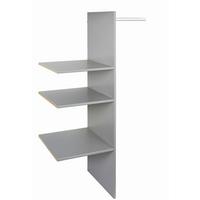 VNITŘNÍ ČLENĚNÍ KATRIN/CORDOBA/ANNA/FLY - šedá, dřevo (87/150/50cm)