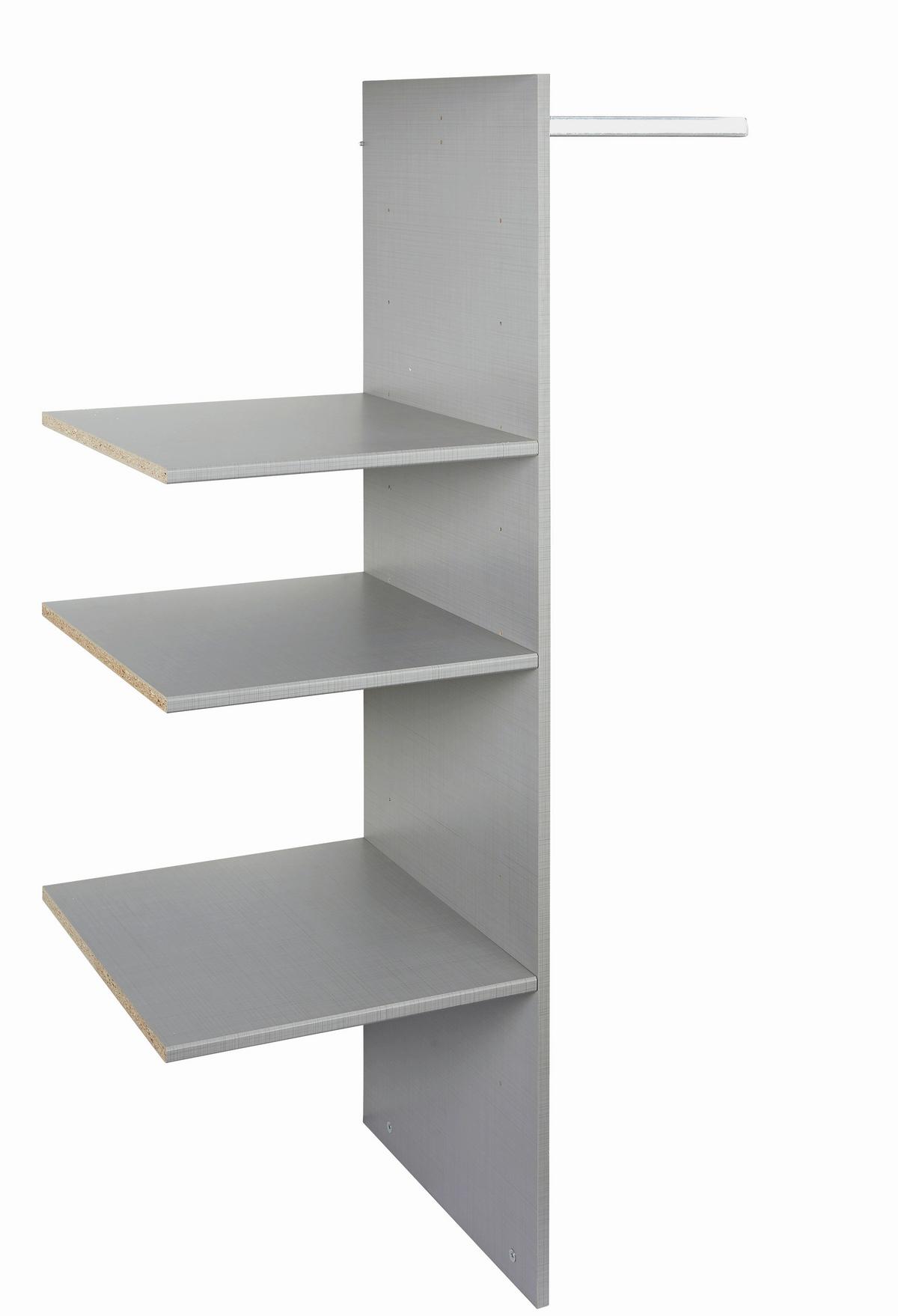 VNITŘNÍ ČLENĚNÍ KATRIN/CORDOBA/ANNA/FLY - šedá, dřevo (87/150/50cm)