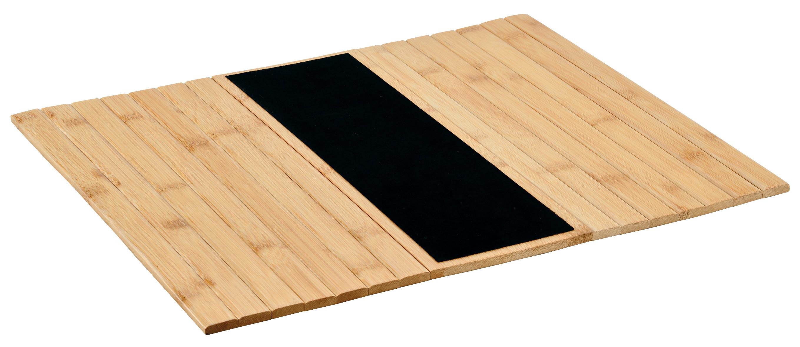 Sofatablett Ablage, Bambus - Basics, Holz/Textil (42/32/0,7cm) - Kesper