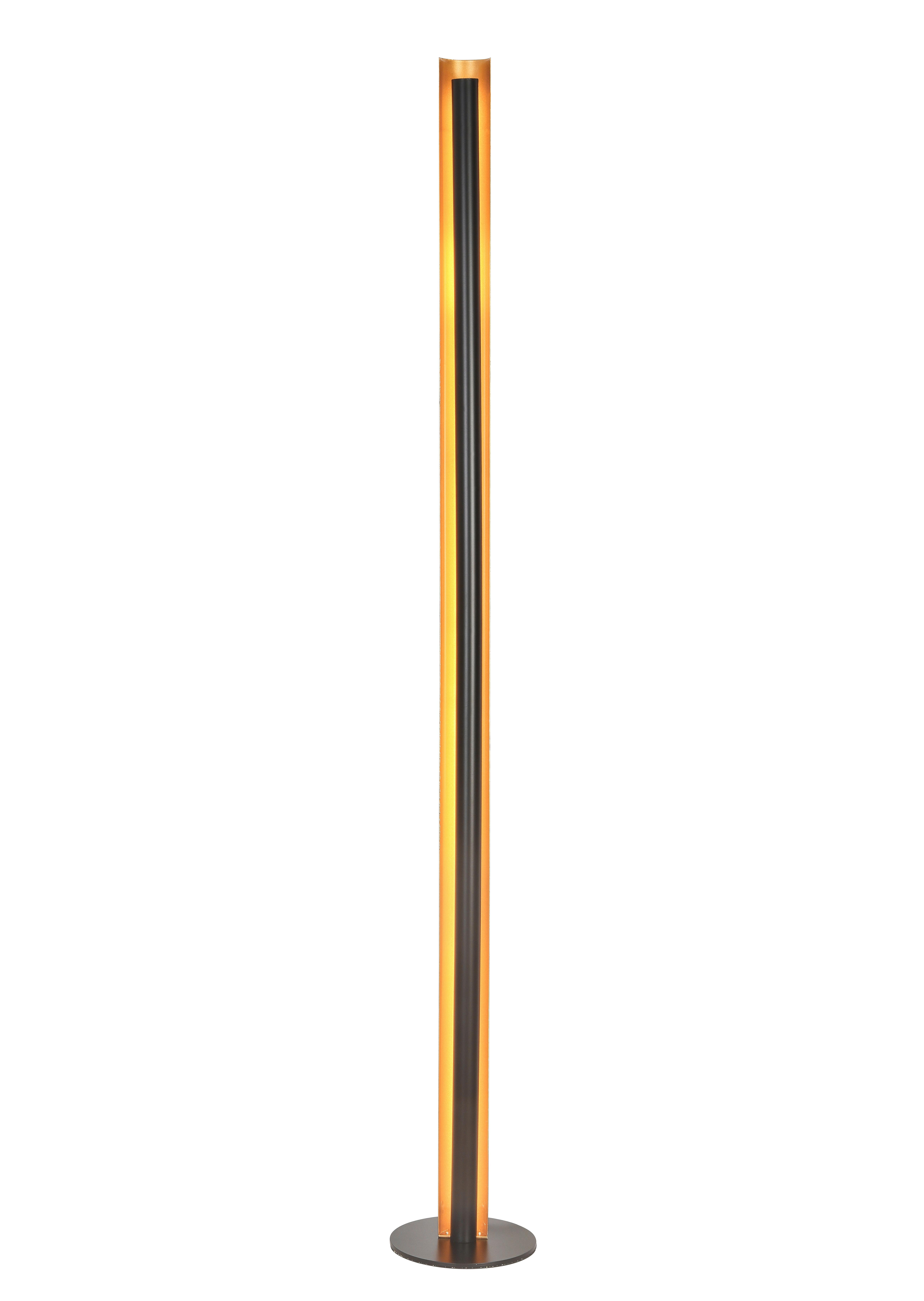 Stojací LED svítidlo GUMO, P/V: 20/144cm - černá/barvy zlata, Moderní, kov (18/144cm) - Mömax