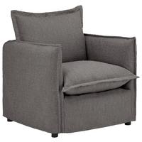 Sessel Toscana - Schwarz/Grau, Trend, Textil (120/82/98cm) - Livetastic